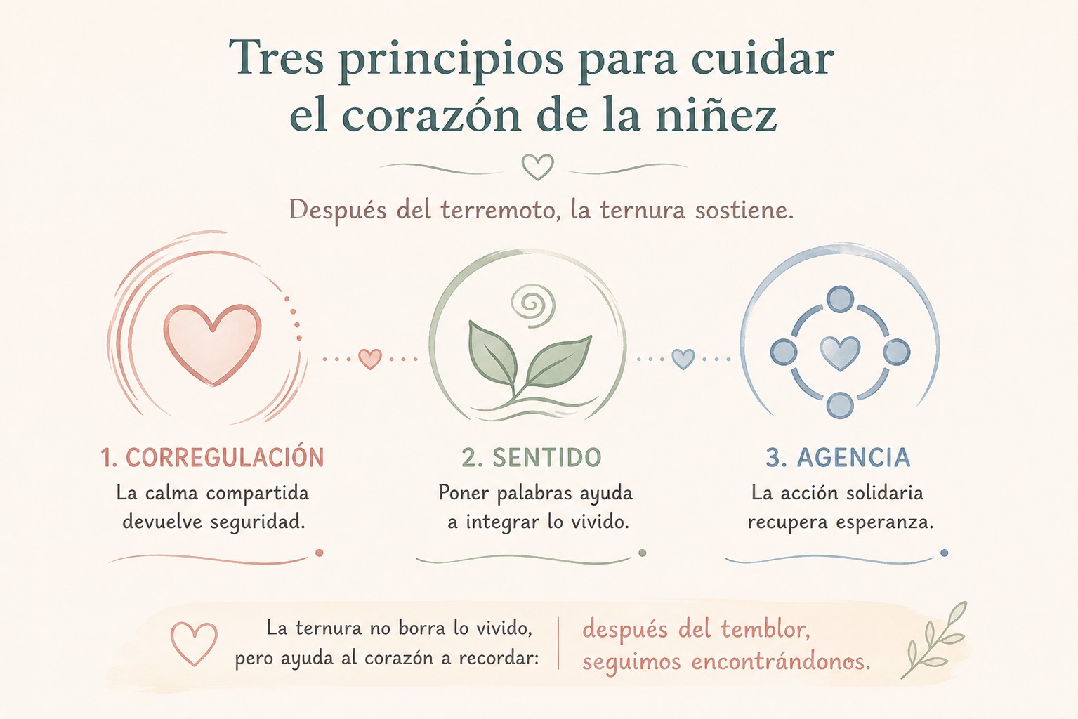 Tres principios para cuidar el corazón de la niñez